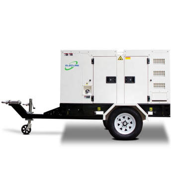 60Hz 20kva 16kw AC Single Phase Mobile Silent Trailer Diesel Generator Set Powered By Yangdong Engine YND485D